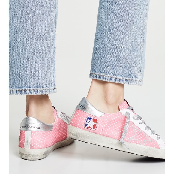 Golden Goose Superstar Sneaker Pink/Silver Dot NIB - Picture 8 of 8